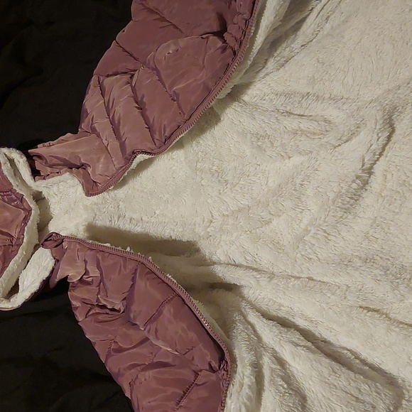 Girls reversible winter coat - Picture 2 of 3